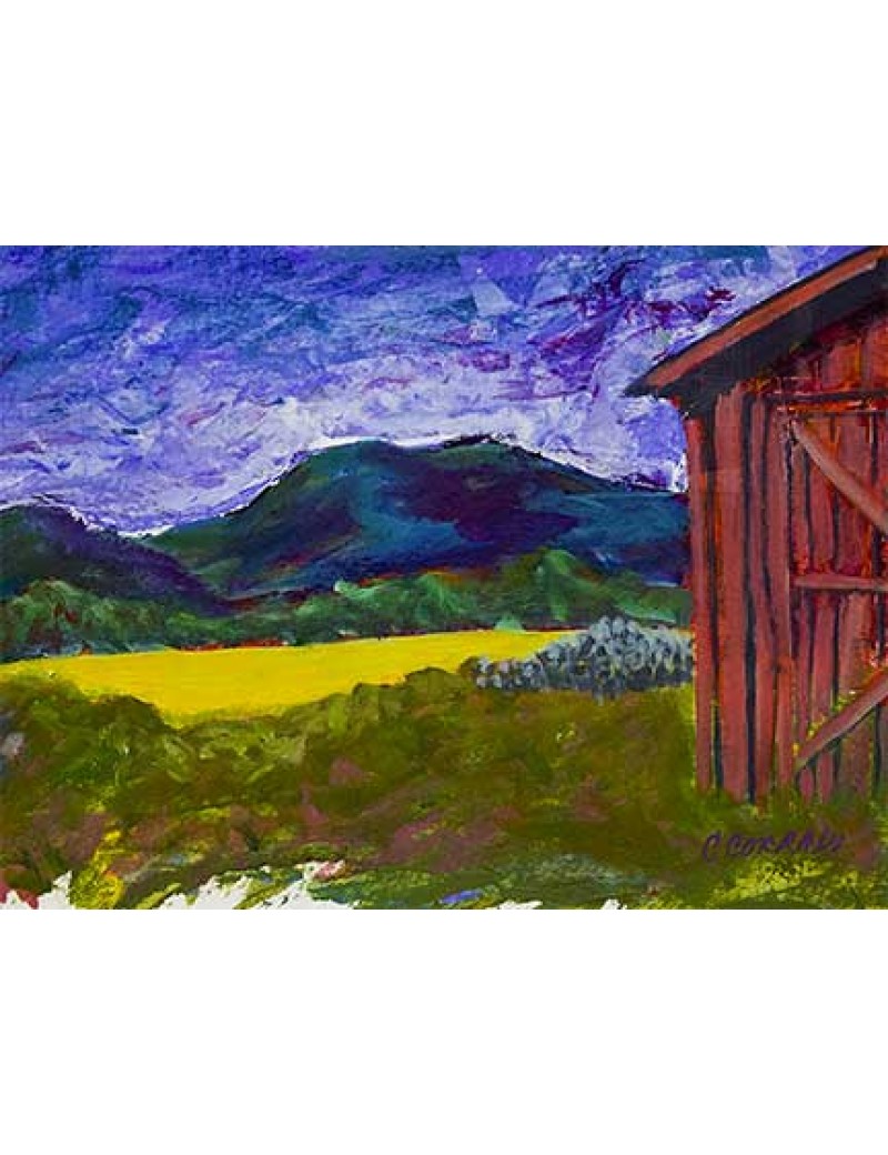 Saint Helena with Red Barn