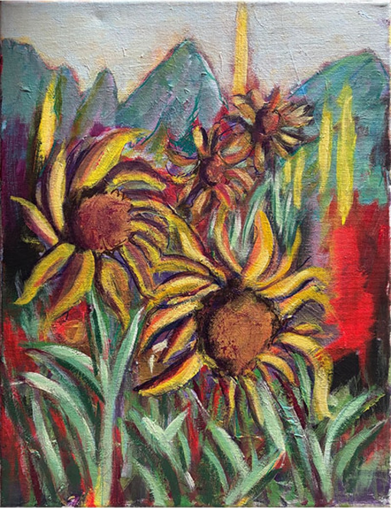 Whimsical Sunflowers